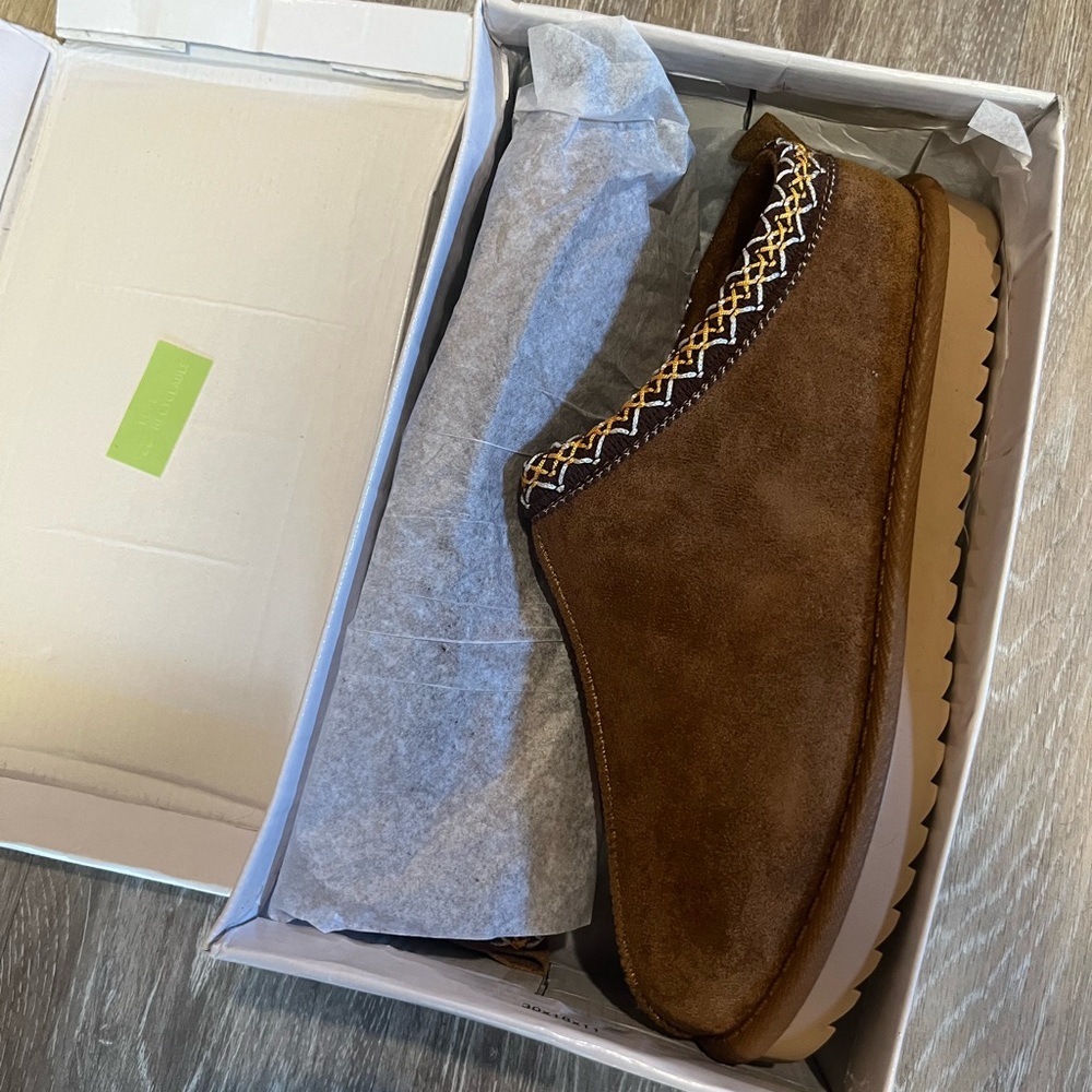 Cozy mule slippers